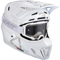 LEATT 2025 7.5 WHITE HELMET & GOGGLE KIT