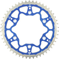MOTO-MASTER YAMAHA 125-450 FUSION DUAL RING BLUE REAR SPROCKET