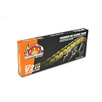 MOTO-MASTER V2 415 130 LINK GOLD MX RACE CHAIN