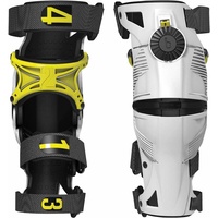 MOBIUS X8 WHITE/YELLOW KNEE BRACE SET