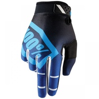100% PERCENT RIDEFIT CORPO BLUE GLOVES