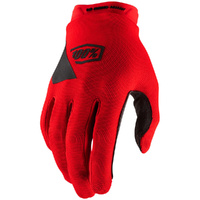 100% PERCENT RIDECAMP RED KIDS GLOVES
