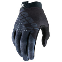 100% PERCENT I-TRACK BLACK/CHARCOAL GLOVES
