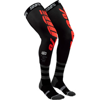 100% PERCENT REV BLACK / RED KNEE BRACE SOCKS