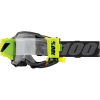 100% PERCENT ACCURI 2 FORECAST BLACK CLEAR KIDS GOGGLES