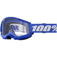 100% PERCENT STRATA 2 BLUE CLEAR GOGGLES