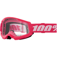 100% PERCENT STRATA 2 PINK CLEAR GOGGLES