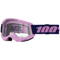 100% PERCENT STRATA 2 PURPLE CLEAR GOGGLES