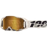 100% PERCENT ARMATIC PITCH TRUE GOLD MIRROR GOGGLES
