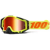 100% PERCENT RACECRAFT ATTACK YELLOW TINTED GOGGLES