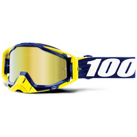 100% PERCENT RACECRAFT BIBAL NAVY TINTED GOGGLES