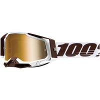 100% PERCENT RACECRAFT 2 SNOWBIRD TRUE GOLD GOGGLES