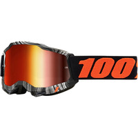 100% PERCENT ACCURI 2 GEOSPACE MIRROR RED GOGGLES
