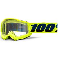 100% PERCENT ACCURI 2 YELLOW CLEAR GOGGLES