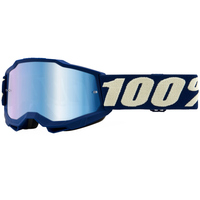 100% PERCENT ACCURI 2 YOUTH DEEPMARINE BLUE MIRROR GOGGLES