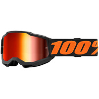 100% PERCENT ACCURI 2 YOUTH CHICAGO RED MIRROR GOGGLES
