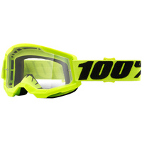 100% PERCENT STRATA 2 YELLOW CLEAR GOGGLES