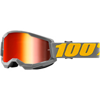 100% PERCENT STRATA 2 IZIPIZI RED MIRROR GOGGLES
