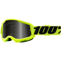 100% PERCENT STRATA 2 SAND YELLOW SMOKE GOGGLES MX DEAL