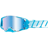 100% PERCENT ARMEGA OVERSIZED SKY BLUE MIRROR GOGGLES