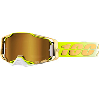 100% PERCENT ARMEGA FEEL GOOD TRUE GOLD MIRROR GOGGLES