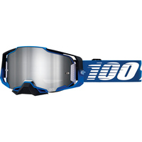 100% PERCENT ARMEGA ROCKCHUCK FLASH SILVER GOGGLES