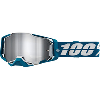 100% PERCENT ARMEGA ALBAR FLASH SILVER GOGGLES