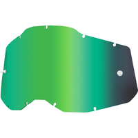 100% PERCENT ACCURI 2 / STRATA 2 KIDS GREEN MIRROR LENS
