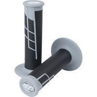 PRO TAPER CLAMP ON GREY/BLACK HALF WAFFLE GRIPS