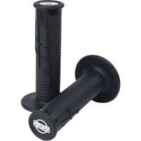 PRO TAPER CLAMP ON BLACK HALF WAFFLE GRIPS