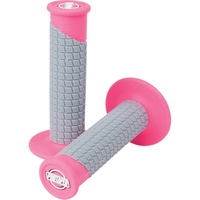 PRO TAPER CLAMP ON NEON PINK/GREY PILLOW TOP GRIPS