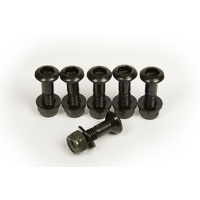 RHK SPROCKET BOLTS X6 PACK HEAVY DUTY - BLACK