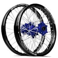 SM PRO YAMAHA YZ125-YZ250 / YZ250F-450F 02-23 BLACK / BLUE / SILVER WHEEL SET