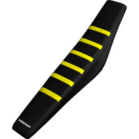 STRIKE SEATS HUSQVARNA TC85 18-21 GRIPPER RIBBED YELLOW/BLACK/BLACK SEAT COVER