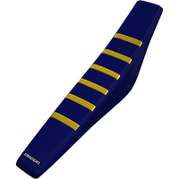 STRIKE SEATS HUSQVARNA TC50 2017-2020 YELLOW/NAVY/NAVY GRIPPER RIBBED SEAT COVER
