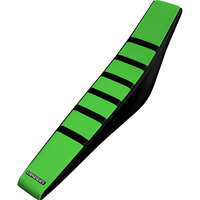 STRIKE SEATS KAWASAKI KX65 00-20 KLX110 02-20 GRIPPER RIBBED BLACK/GREEN/BLACK SEAT COVER