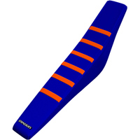 STRIKE SEATS KTM SX / SX-F / XC / XC-F 19-21 EXC / EXC-F 20-21 GRIPPER RIBBED ORANGE / BLUE / BLUE SEAT COVER