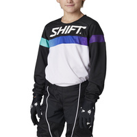 SHIFT 2021 WHIT3 UV2K ULTRA WHITE/ULTRAVIOLET KIDS JERSEY