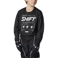 SHIFT 2021 WHIT3 WESTCOAST BLISS BLACK/WHITE KIDS JERSEY
