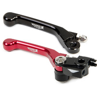 TORC 1 HONDA CRF250R / 450R 07-22 VENGEANCE BLACK / RED BRAKE LEVER KIT