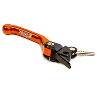 TORC 1 VENGEANCE KTM / HUSQVARNA 65 / 85 14-24 BLACK / ORANGE FLEX FRONT BRAKE LEVER