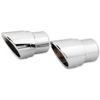 VANCE & HINES V16917 SLASH CUT BILLET END CAPS FOR BIG SHOTS STAGGERED/LONG EXHAUST