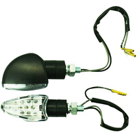 MCS UNIVERSAL CLEAR LENS AMBER LED ARROW HEAD INDICATOR PAIR