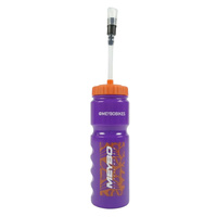 SD PURPLE / ORANGE WATER BOTTLE WITH STRAW
