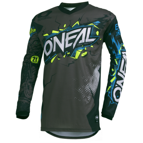 ONEAL 2020 ELEMENT VILLAIN GREY KIDS JERSEY - XS