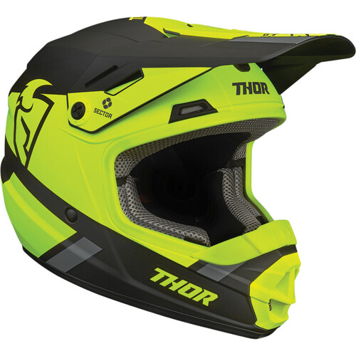 THOR 2023 SECTOR MIPS SPLIT ACID / BLACK KIDS HELMET - S