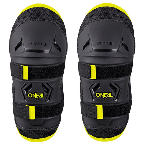 ONEAL KIDS PEEWEE BLACK/HI-VIZ KNEE GUARDS