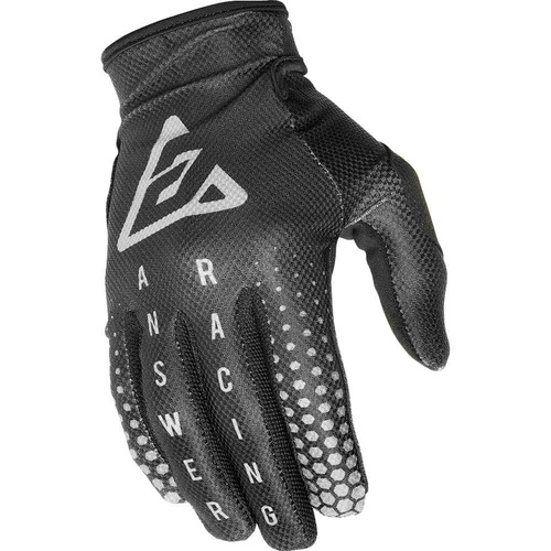 ANSWER 2021 AR-1 SWISH BLACK/CHARCOAL GLOVES - MD