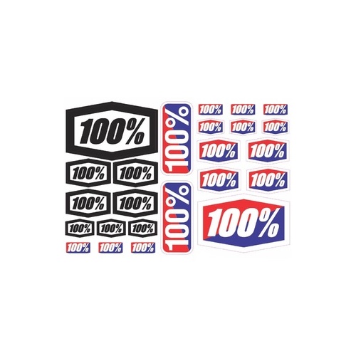 100% 8 X 5.5" STICKER DECAL SHEET