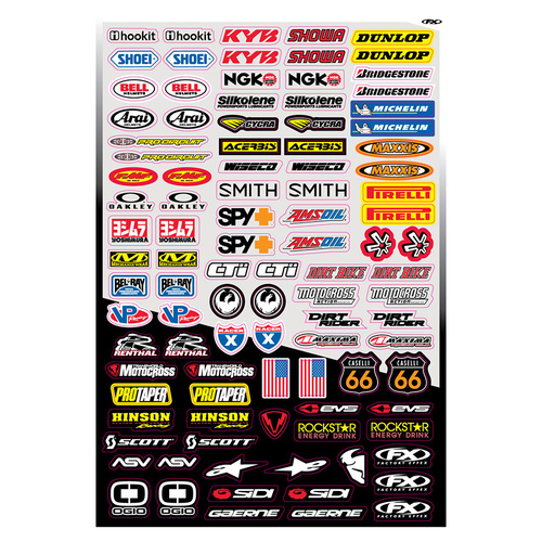FACTORY EFFEX FX MICRO SPONSOR STICKER KIT